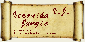 Veronika Jungić vizit kartica